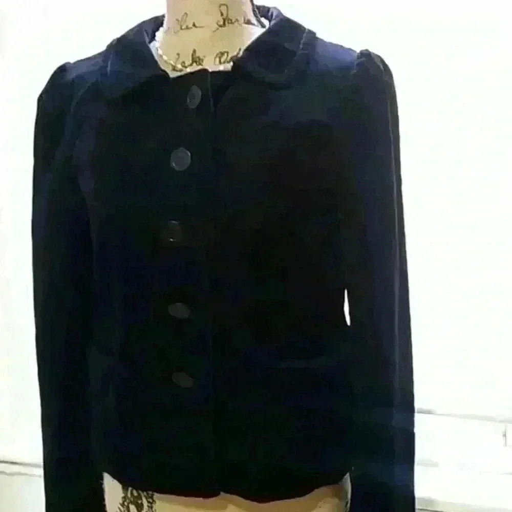 J. CREW Corduroy Sweater Navy Blue